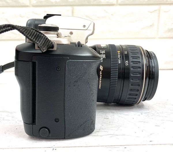 Canon キヤノン EOS 55 一眼レフカメラ+ZOOM LENS EF 28-105mm 1:3.5-4.5 通電 シャッターのみ確認済 fah 5J011Aの画像5