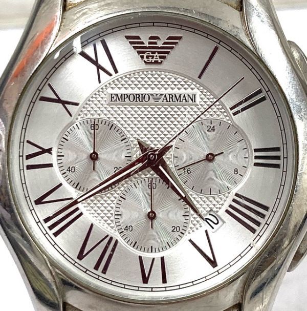 EMPORIO ARMANI エンポリオアルマーニ AR-1702 クロノグラフ クォーツ メンズ 腕時計 fah 5H622A_画像6