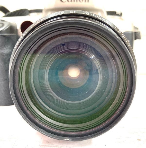 Canon キヤノン EOS 55 一眼レフカメラ+ZOOM LENS EF 28-105mm 1:3.5-4.5 通電 シャッターのみ確認済 fah 5J011Aの画像6