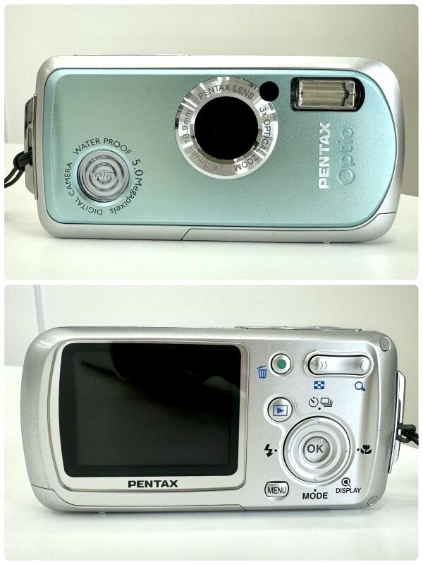 通電確認済 PENTAX ペンタックス Optio WP コンパクト デジタルカメラ 充電器 バッテリー fah 4H522の画像2