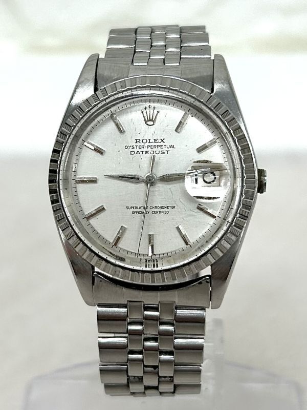 ROLEX ロレックス 1603 オイスターパーペチュアル デイトジャスト シルバーダイヤル メンズ 腕時計 fah 5K397/2500_画像2