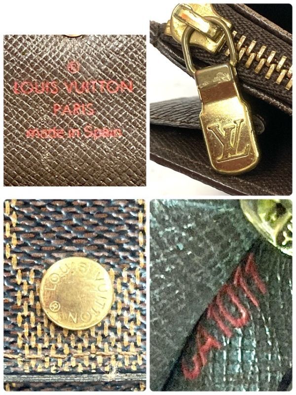 LOUIS VUITTON ルイ ヴィトン 長財布 ポシェット ダミエ エベヌ ポルトモネ カルトクレディ N61725 fah 5A034_画像9