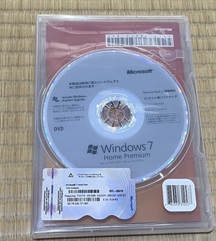 Microsoft Windows7 Home Premium 32ビット版の画像1