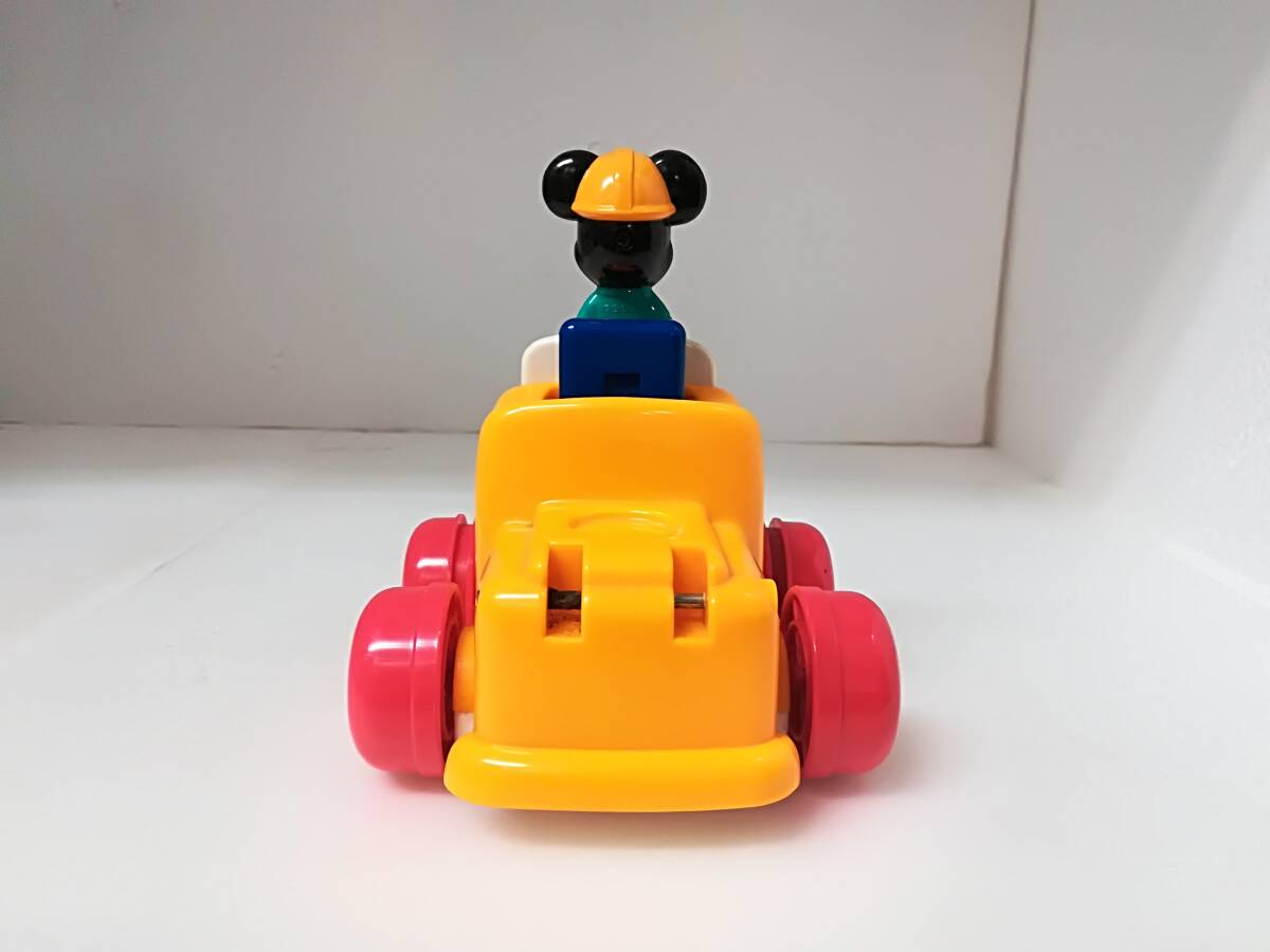 ■希少 レトロ TOMY ディズニー ミッキーマウス 車 おもちゃ 送料350円～ トラック 作業車_画像3