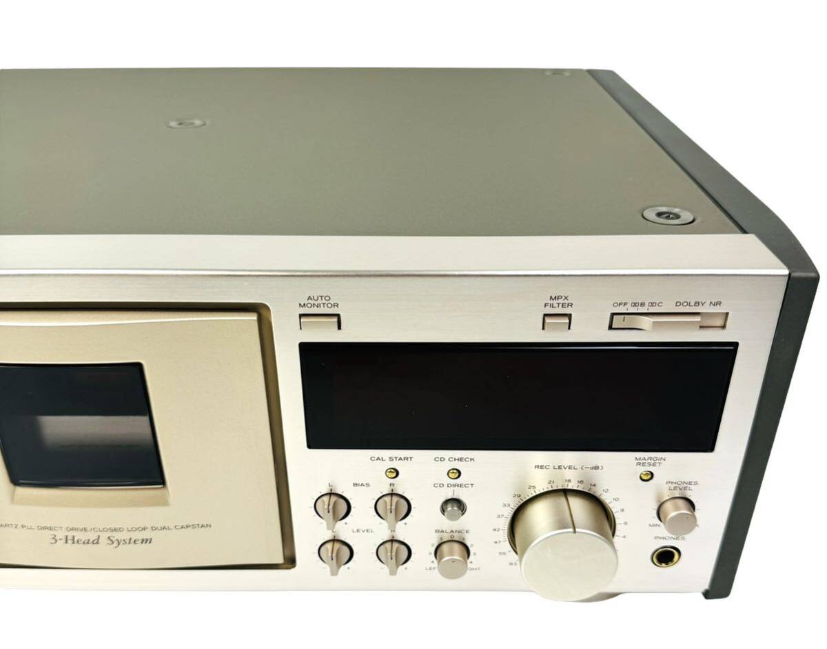 TEAC ティアック Stereo Cassette Deck ステレオカセットデッキ 3ヘッド V-7000 純正リモコン RC-394 取扱説明書付属_画像4