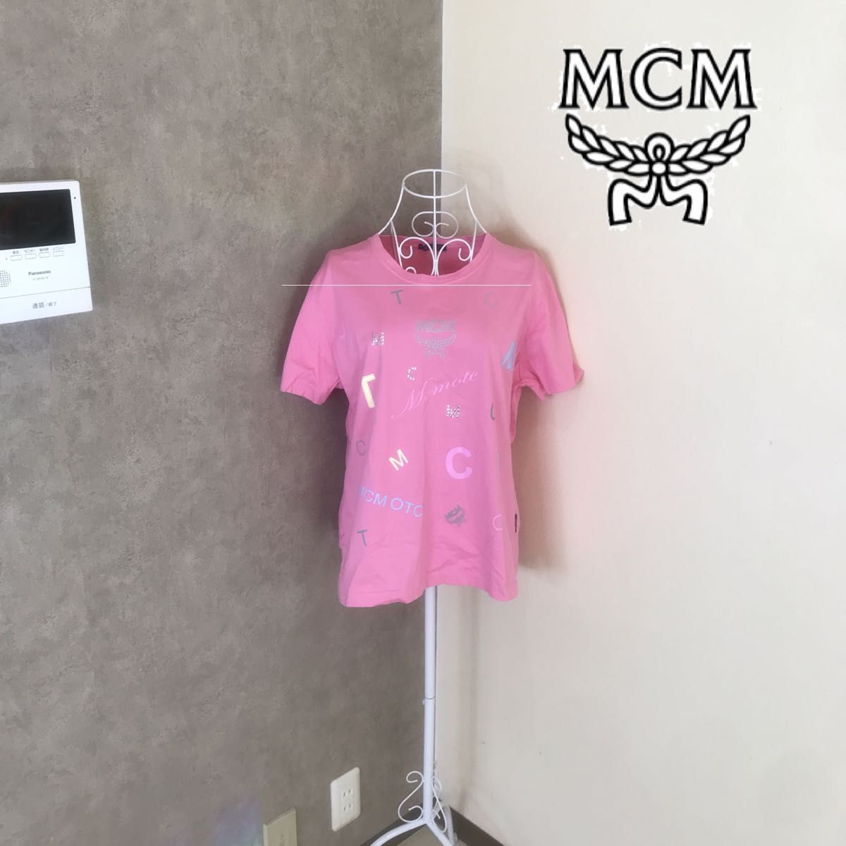 MCM   2度着用　ロゴ入りTシャツ　大きいサイズ　3L