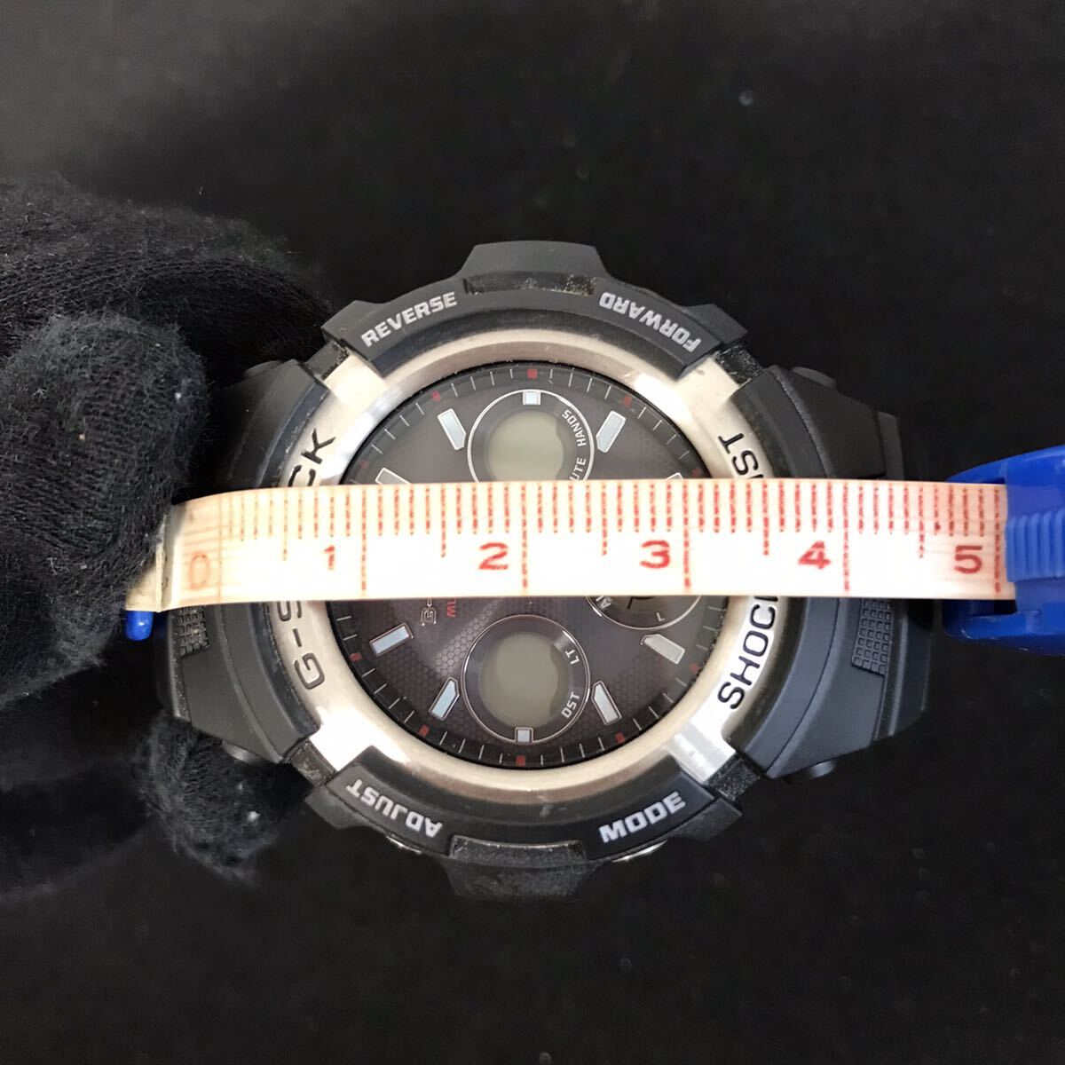 5-93 CASIO カシオ G-SHOCK ジーショック SHOCK RESIST 腕時計 時計 黒 ブラック ソーラー AWG-M100 TOUGH SOLARの画像8