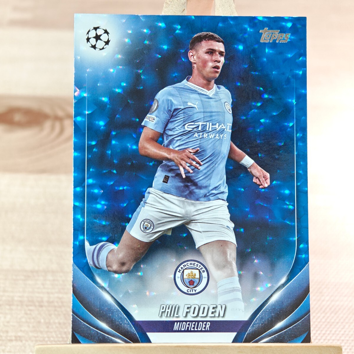 75枚限定 フィル・フォーデン 2023-24 Topps UEFA Club Competitions Phil Foden Auto Manchester City 41/75の画像1