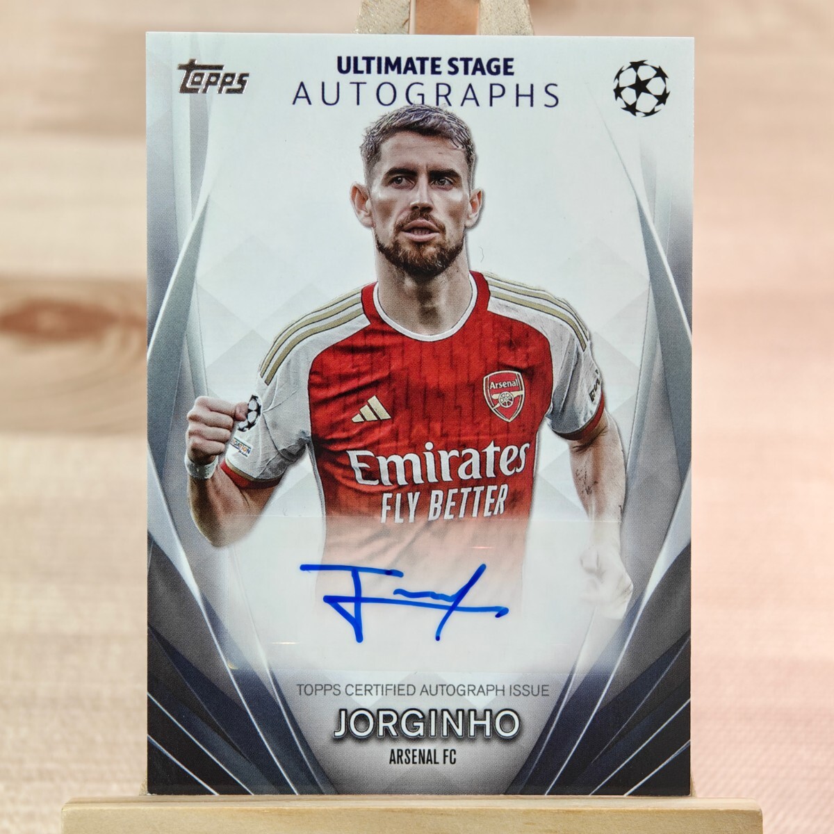 ジョルジーニョ 2023-24 Topps UEFA Club Competitions Ultimate Stage Autographs Jorginho Auto Arsenal 直筆サインカード_画像1