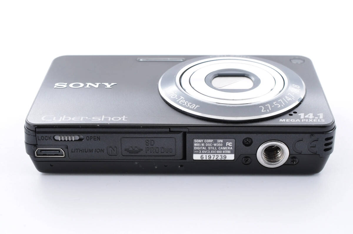 ソニー SONY デジタルカメラ Cybershot W350 ブラック DSC-W350_画像7