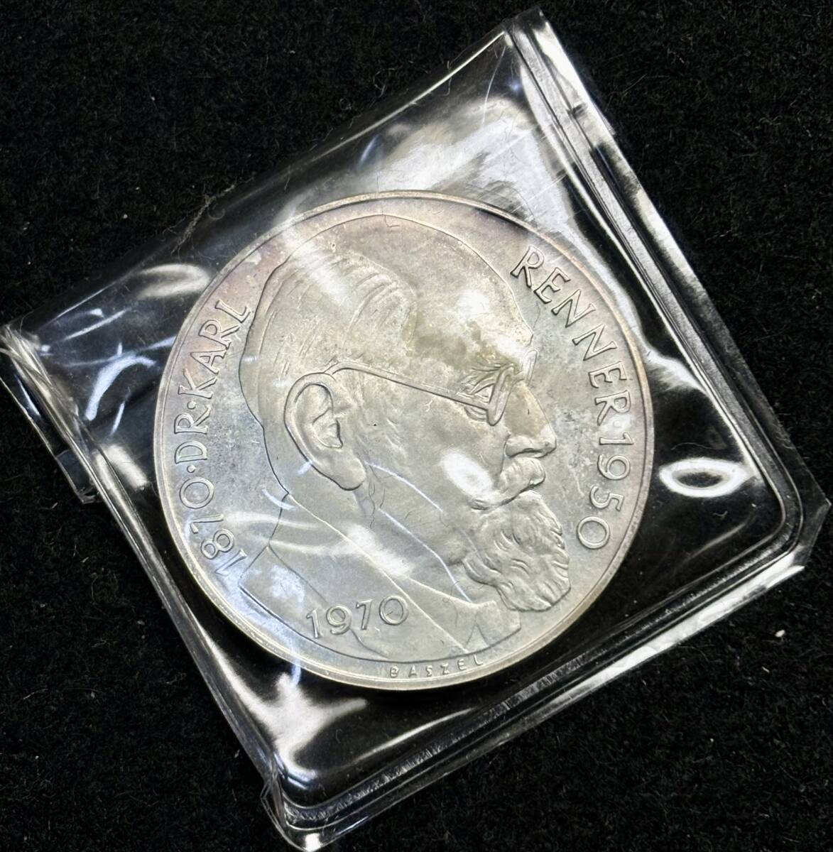 【オーストリア大型銀貨】(1970年銘 20.0g 直径34mm プルーフ)_画像1