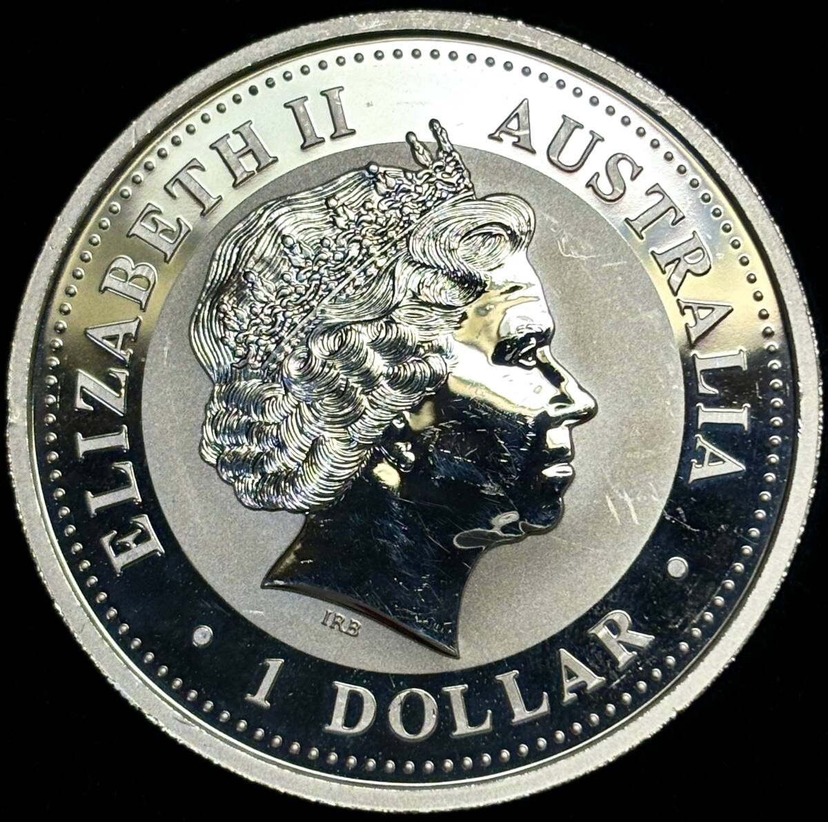 【オーストラリア大型銀貨】(申年 1オンス純銀 直径40mm 2004年 プルーフ)の画像2
