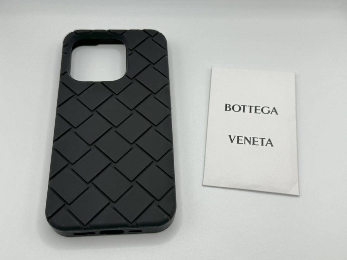 本物BOTTEGA VENETA ボッテガヴェネタiPhone15Pro用ケース、スマホカバー、ブラック、黒_画像3