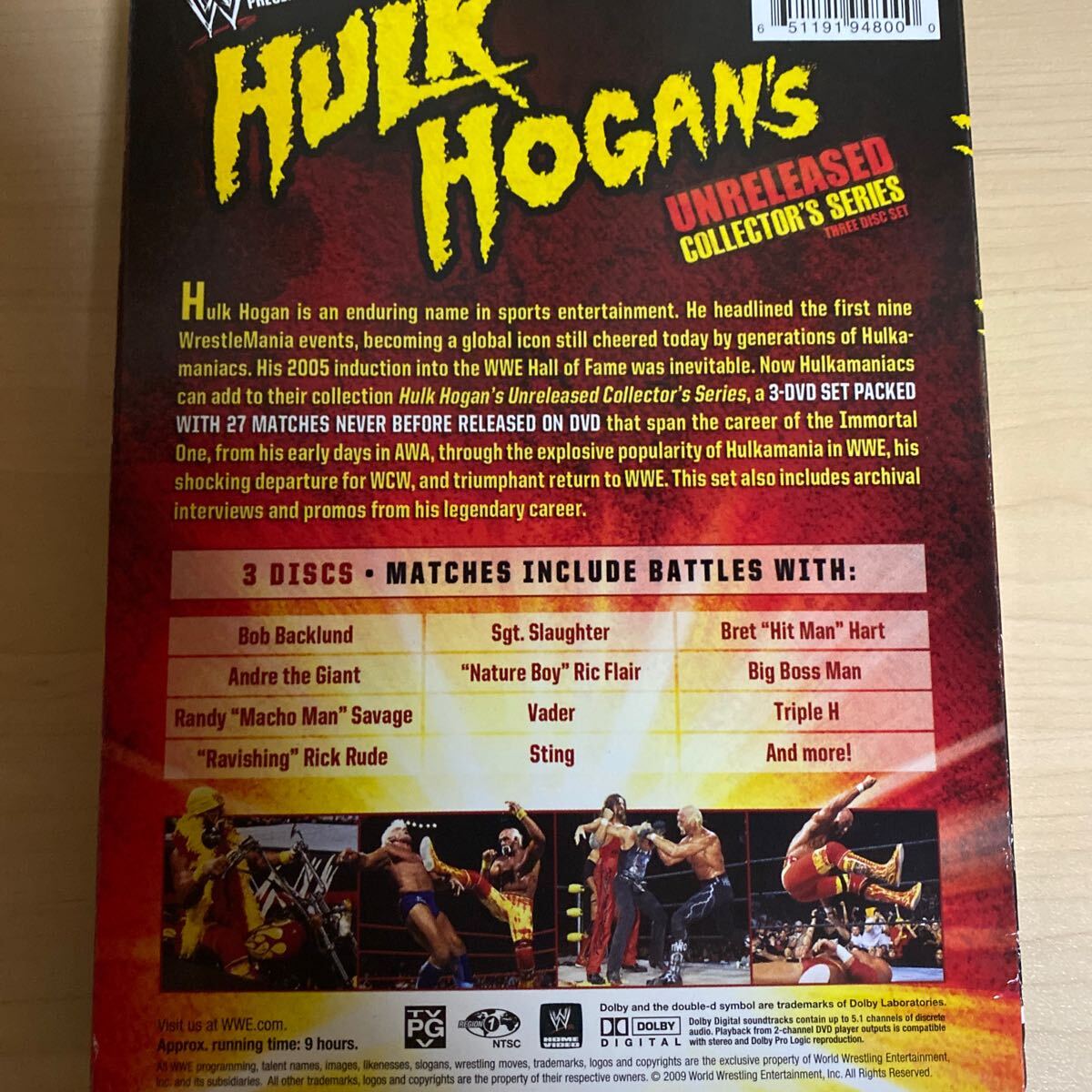 Wwe Presents Hulk Hogans Unreleased Collectors [DVD] [Import] 【並行輸入品】 WWE WWF HULK HOGAN DVD ３枚組 の画像8