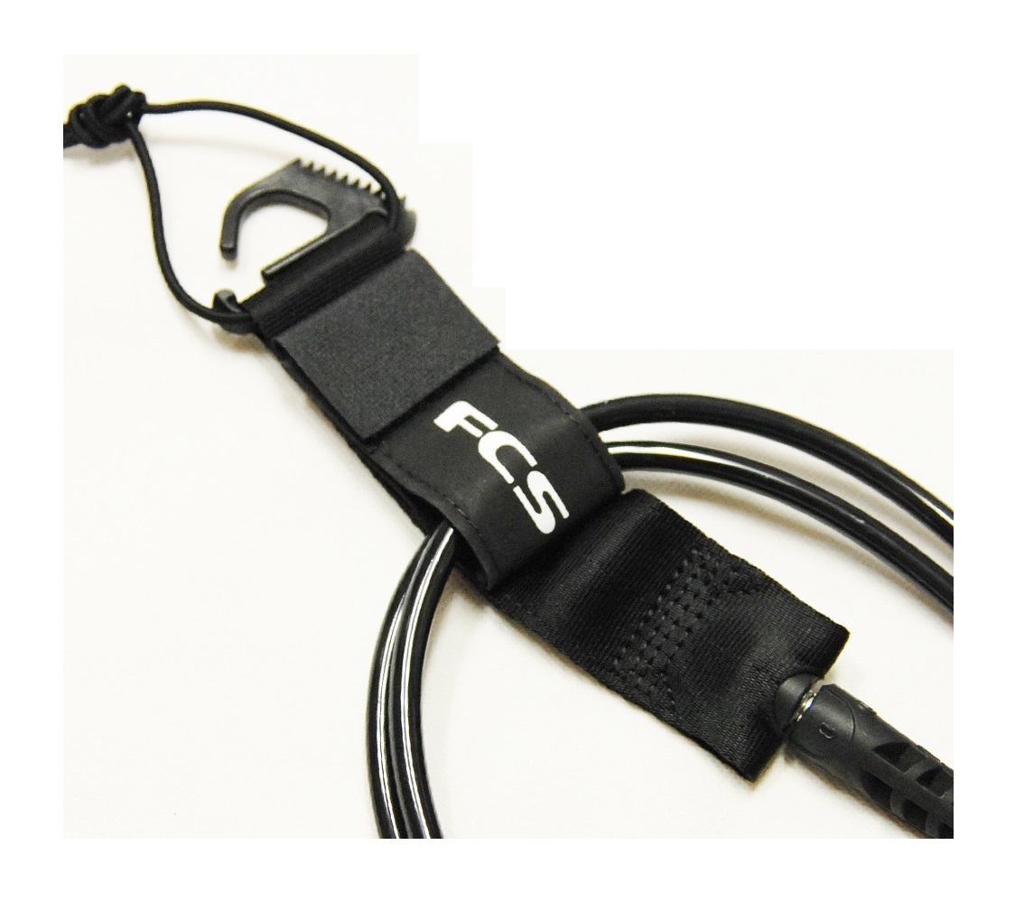 送料無料(一部除く）▲FCS Classic Regular Leash 7ft　クロ(新品)リーシュコード_画像3