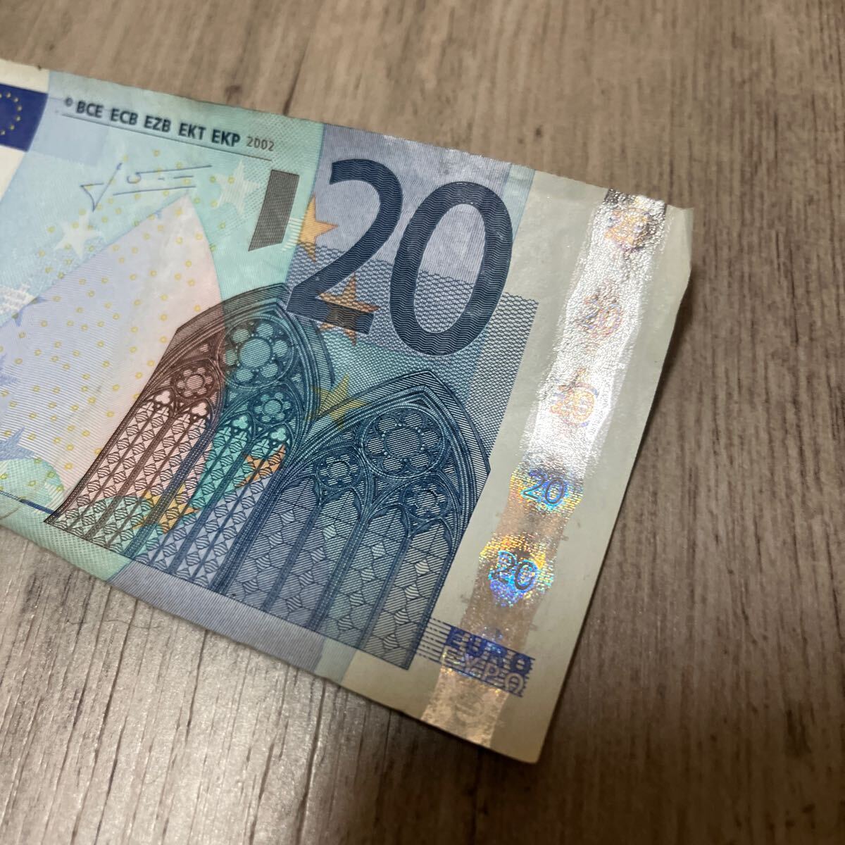 20ユーロ　旧ユーロ紙幣　送料無料　外国紙幣 _画像2