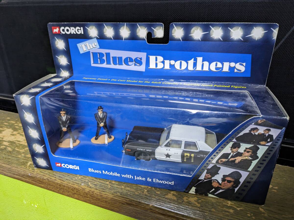 映画『ブルース・ブラザース』ブルースモービル ジェイク＆エルウッド フィギュアセット コーギー Blues Mobile with Jake ＆ Elwood CORGI_画像1