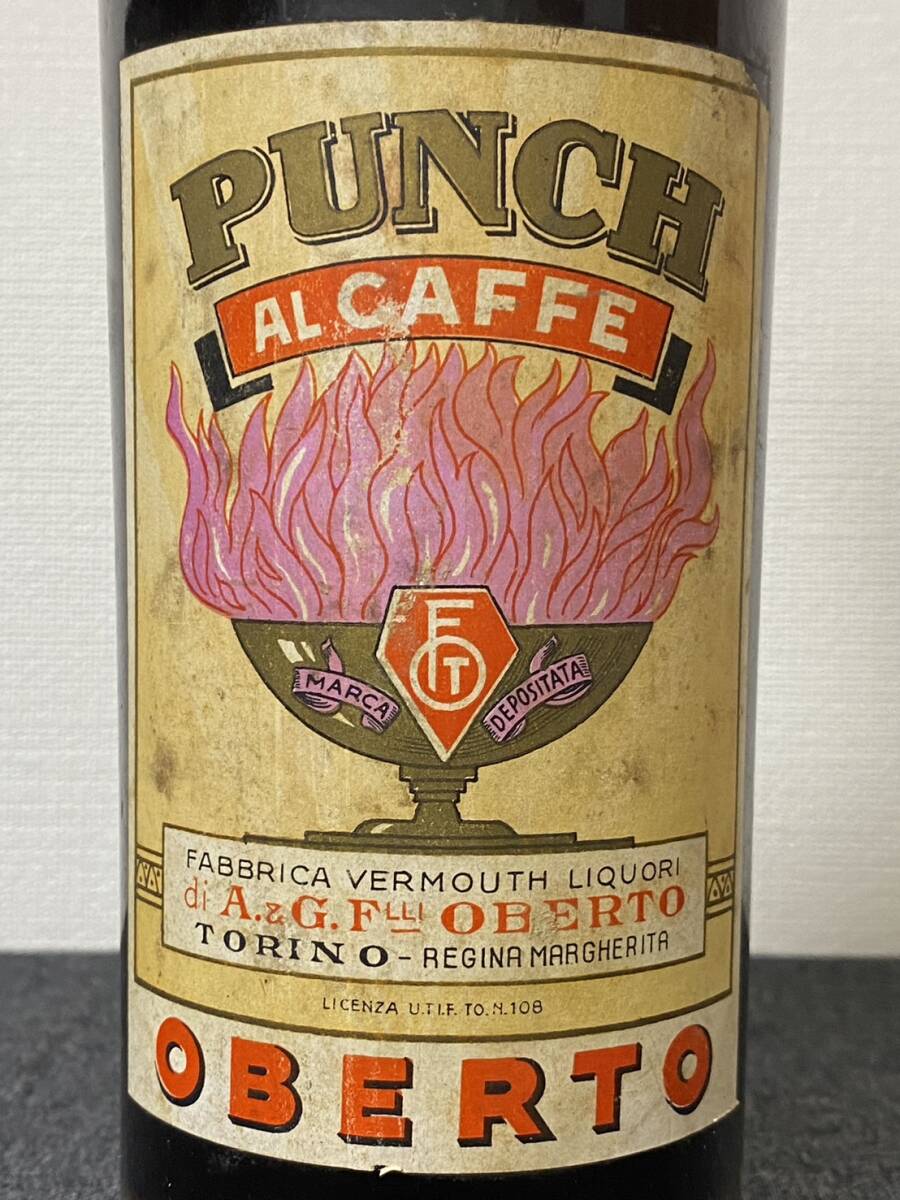 【1949年~1959年】PUNCH AL CAFFE / OBERTO【パンチ・アル・カフェ】1000ml , 35% , 4thタックスメタルの画像2
