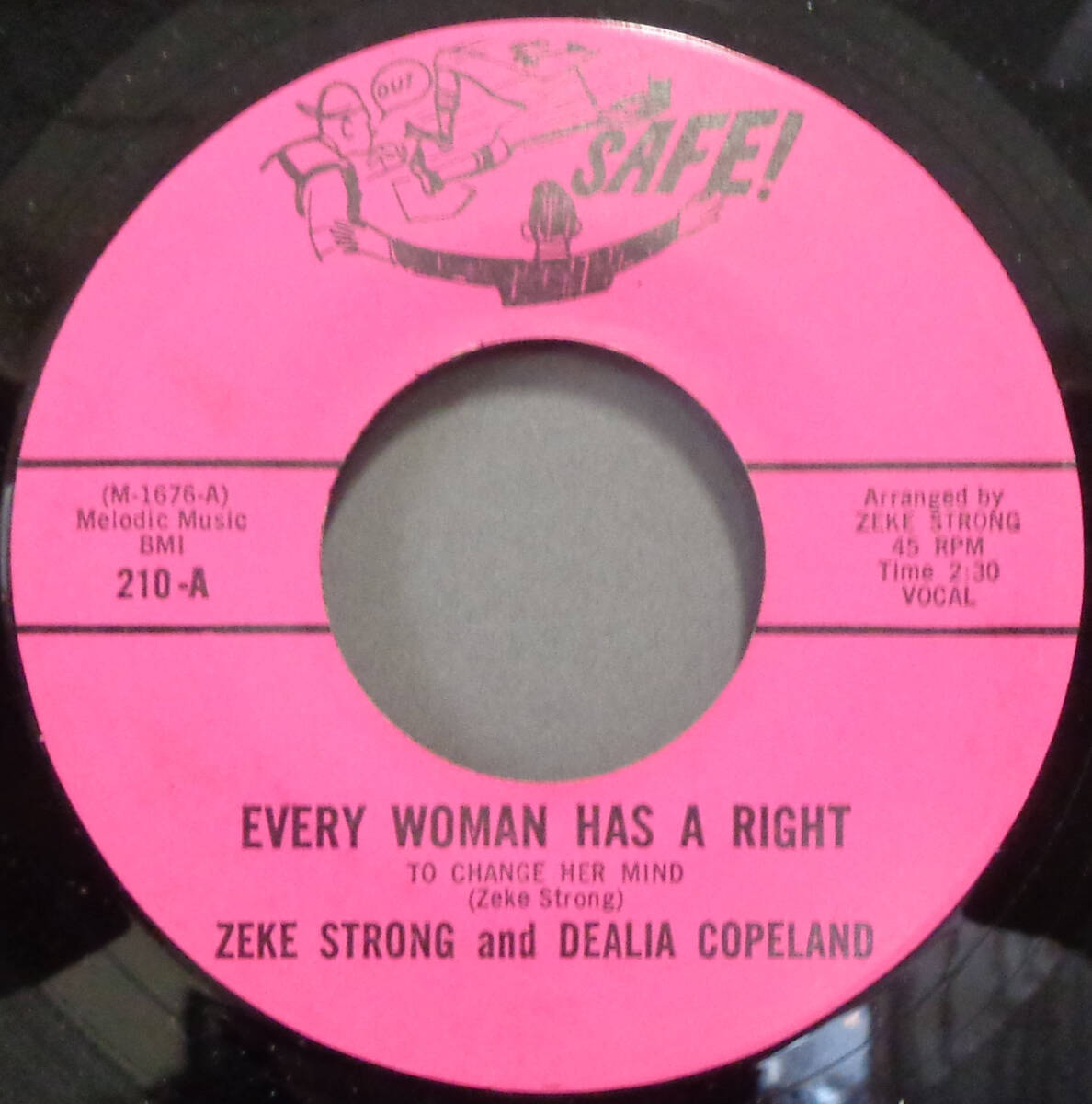 ▼BLUES 45▼ ZEKE STRONG & DEALIA COPELAND - EVERY WOMAN HAS A RIGHT / LIFE IS WHAT YOU MAKE IT (bs240514008)_画像1