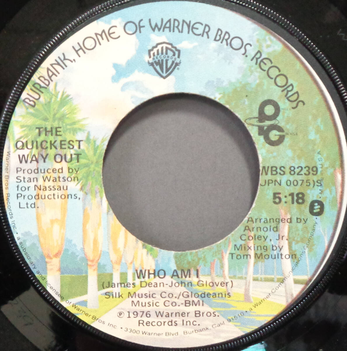 【SOUL 45】QUICKEST WAY OUT - WHO AM I / I DON'T WANT TO LOSE (YOUR LOVE) (s240511005) *sweet soul_画像1