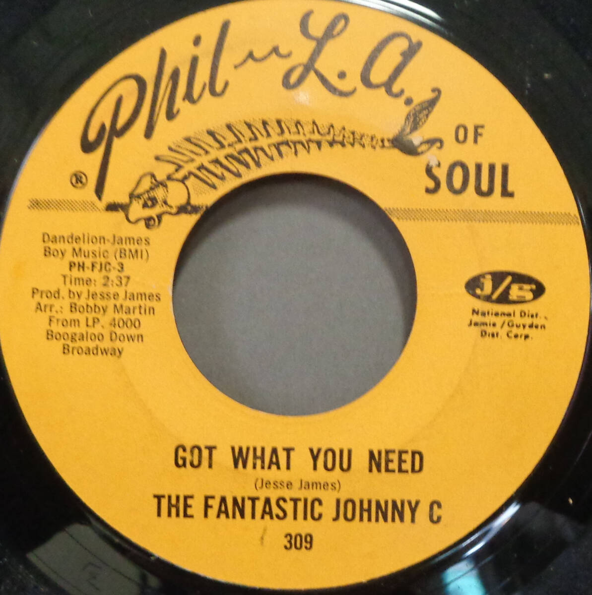 【SOUL 45】FANTASTIC JOHNNY C. - GOT WHAT YOU NEED / NEW LOVE (s240511019) *northern soul_画像1