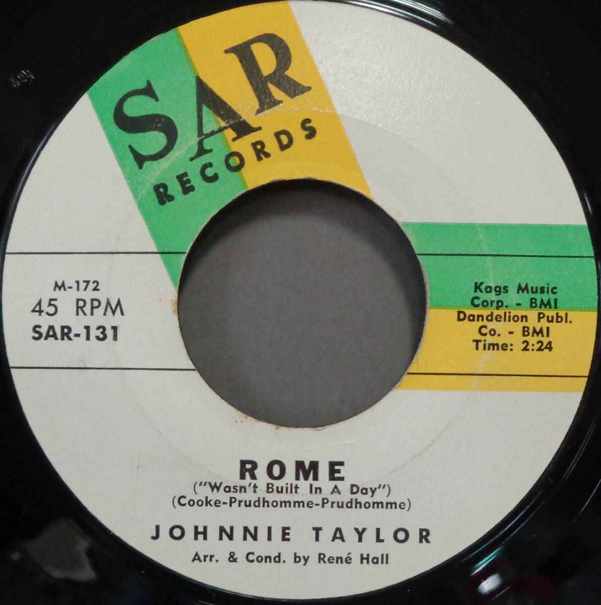 【SOUL 45】JOHNNIE TAYLOR - ROME / NEVER NEVER (s240511020) _画像1