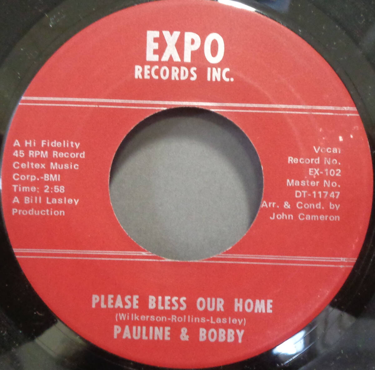 【SOUL 45】PAULINE & BOBBY - PLEASE BLESS OUR HOME / NO MESSIN AROUND (s240503034) _画像1