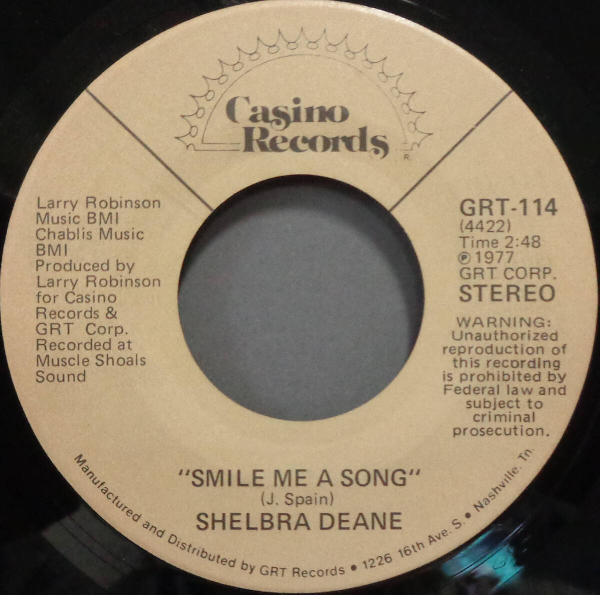 【SOUL 45】SHELBRA DEANE - SMILE ME A SONG / DON'T TOUCH ME (s240512016) _画像1