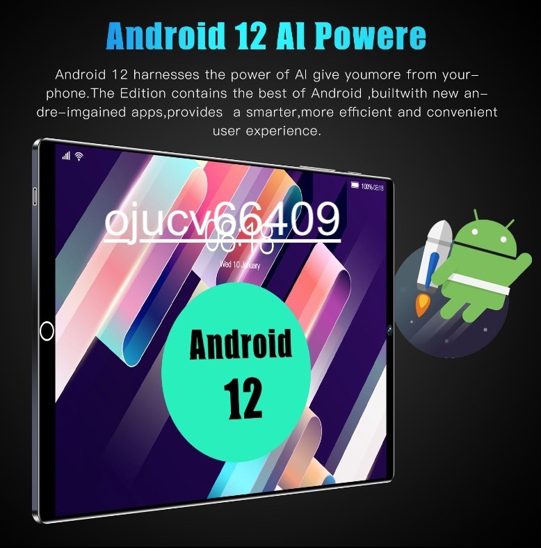 1円2024年タブレット 本体 11インチ Android 12.0 Wi-Fiモデル12GB+640GB simフリー GMS認証 軽量 8800mAh 13MP+16MP 5G グリーンの画像10