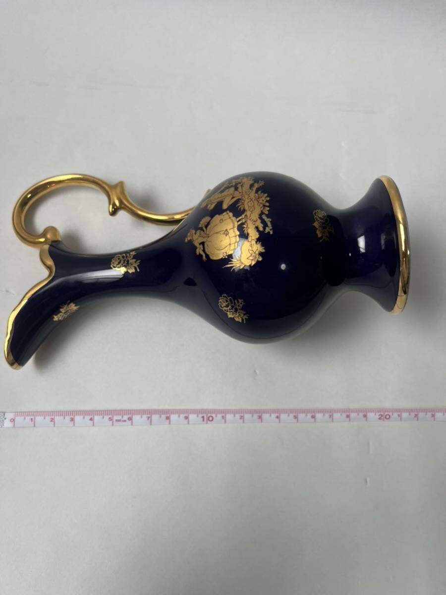 美品・希少 LIMOGES CASTEL リモージュ キャッスル 水差し 22K GOLD 金彩 陶器 フランスの画像2