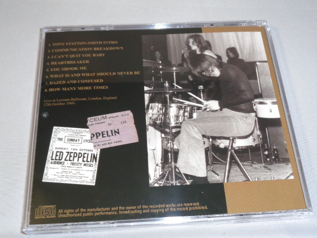 LED ZEPPELIN/LYCEUM 1969 CD_画像3