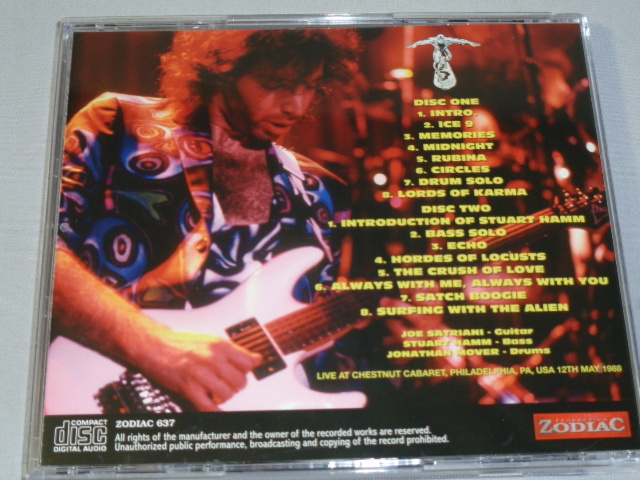 JOE SATRIANI/PHILADELPHIA 1988 2CD_画像4