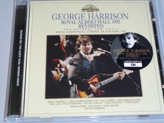 GEROGE HARRISON（GARY MOORE, JOE WALSH）/ROYAL ALBERT HALL 1992 RFEVISITED　２CD_画像1