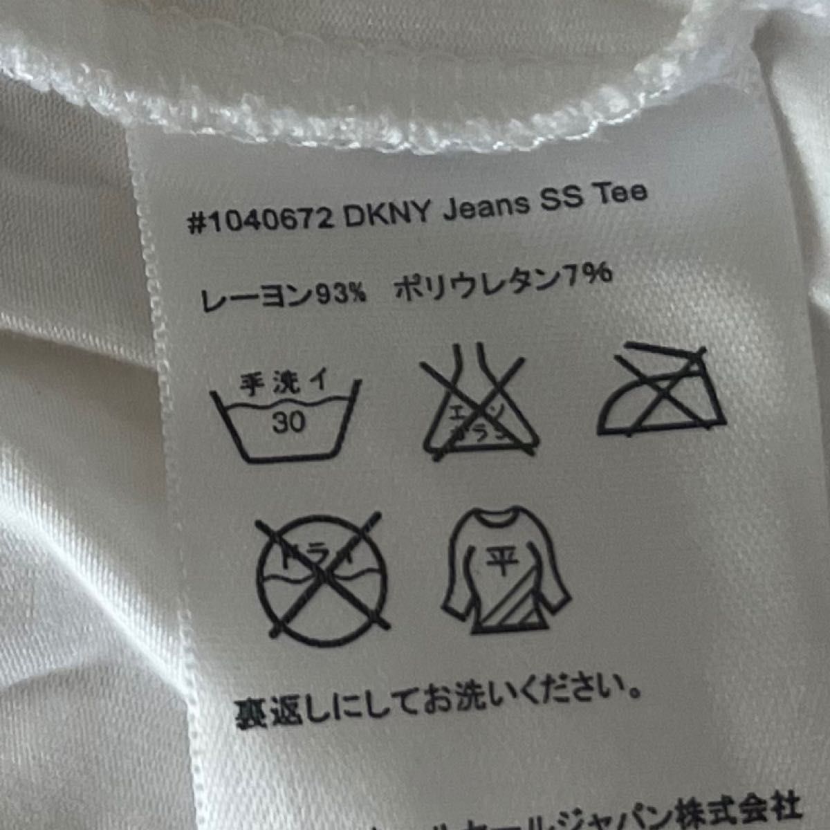 DKNY レディース　 半袖Tシャツ S 白　ストレッチ