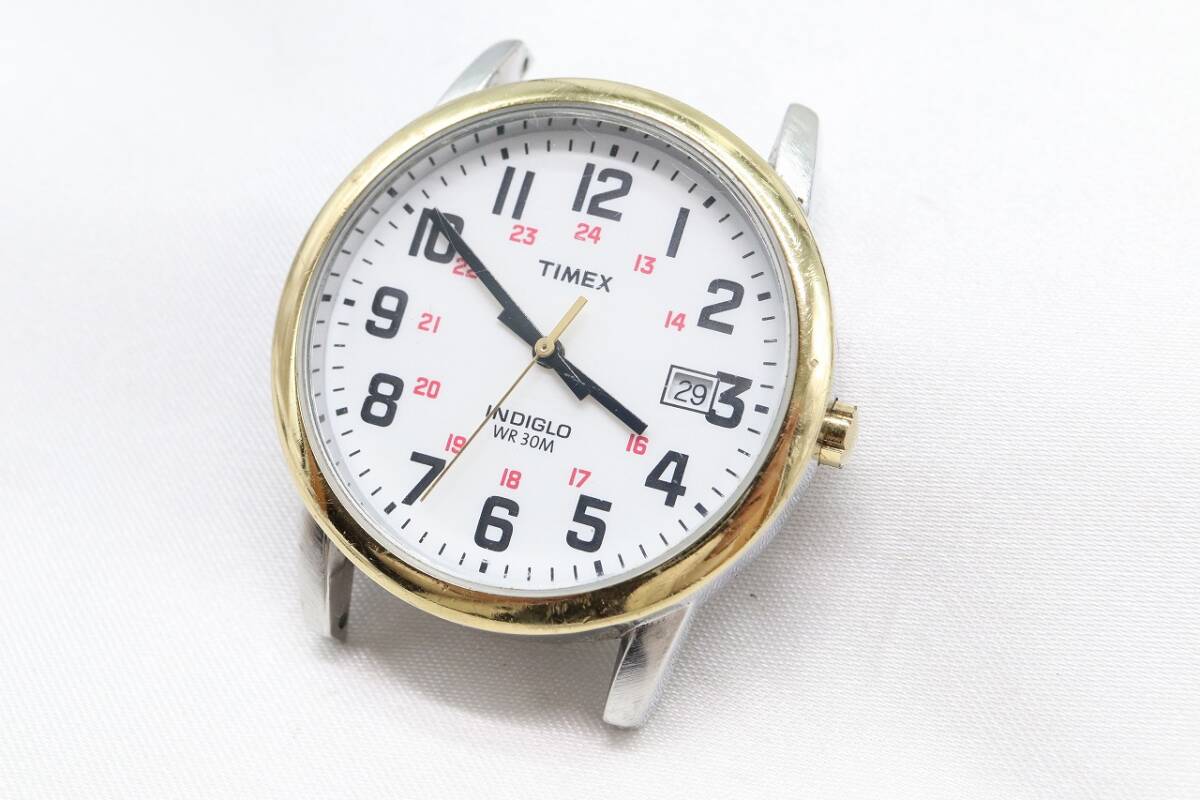 【W141-14】動作品 電池交換済 TIMEX INDIGLO タイメックス インディグロ 腕時計 フェイスのみ メンズ【送料全国一律185円】の画像1