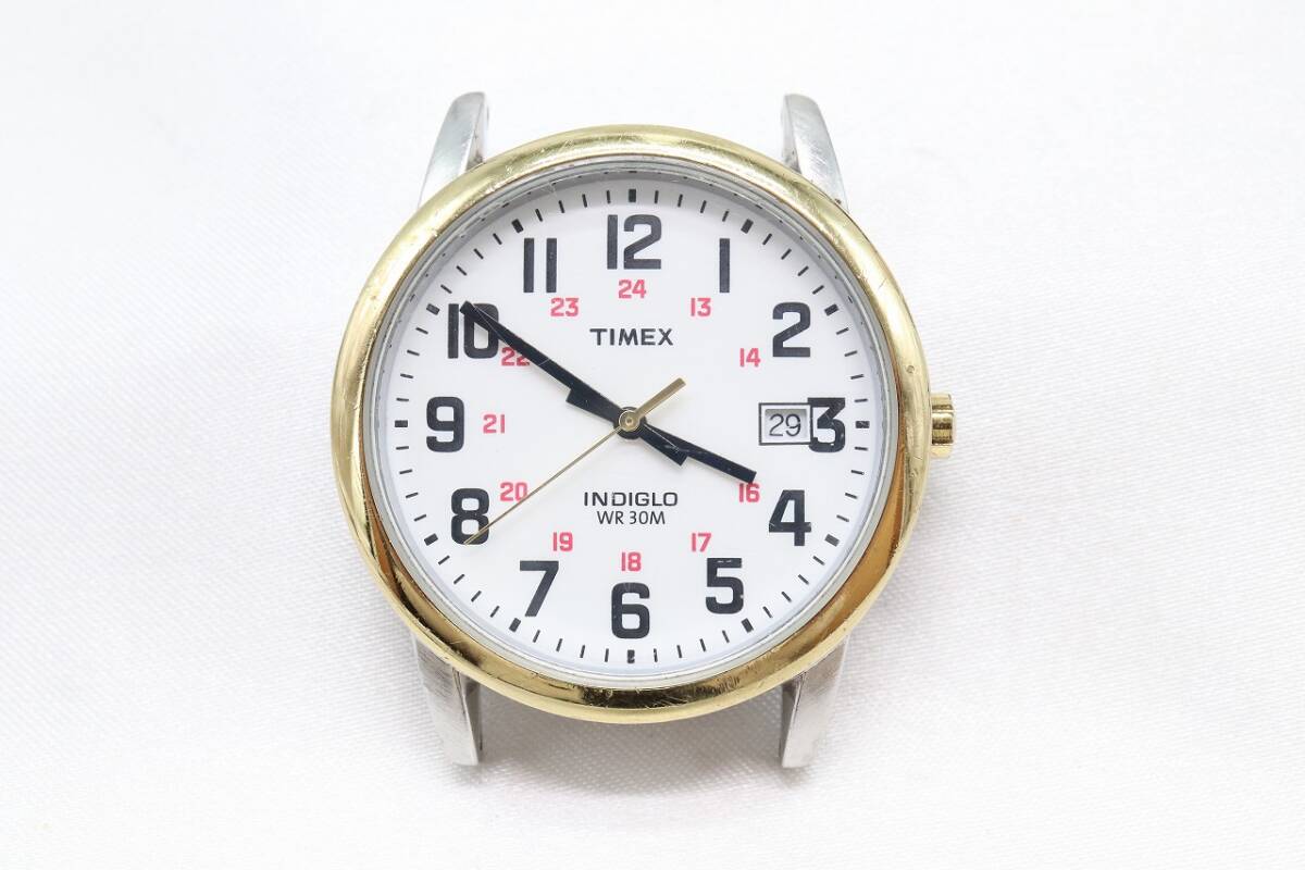 【W141-14】動作品 電池交換済 TIMEX INDIGLO タイメックス インディグロ 腕時計 フェイスのみ メンズ【送料全国一律185円】の画像2