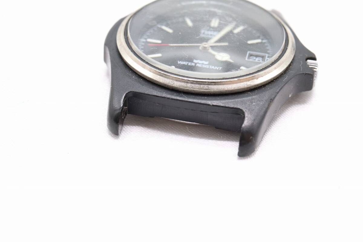 [W142-16] рабочий товар батарейка заменен TIMEX Timex наручные часы лицо только мужской [ стоимость доставки единый по всей стране 185 иен ]