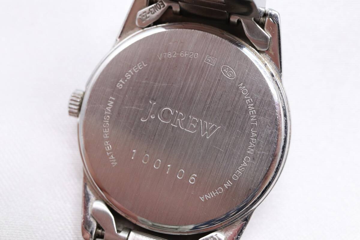 【W142-95】動作品 電池交換済 J.CREW ジェイクルー 腕時計 V782-6F20 レディース【送料全国一律185円】_画像8