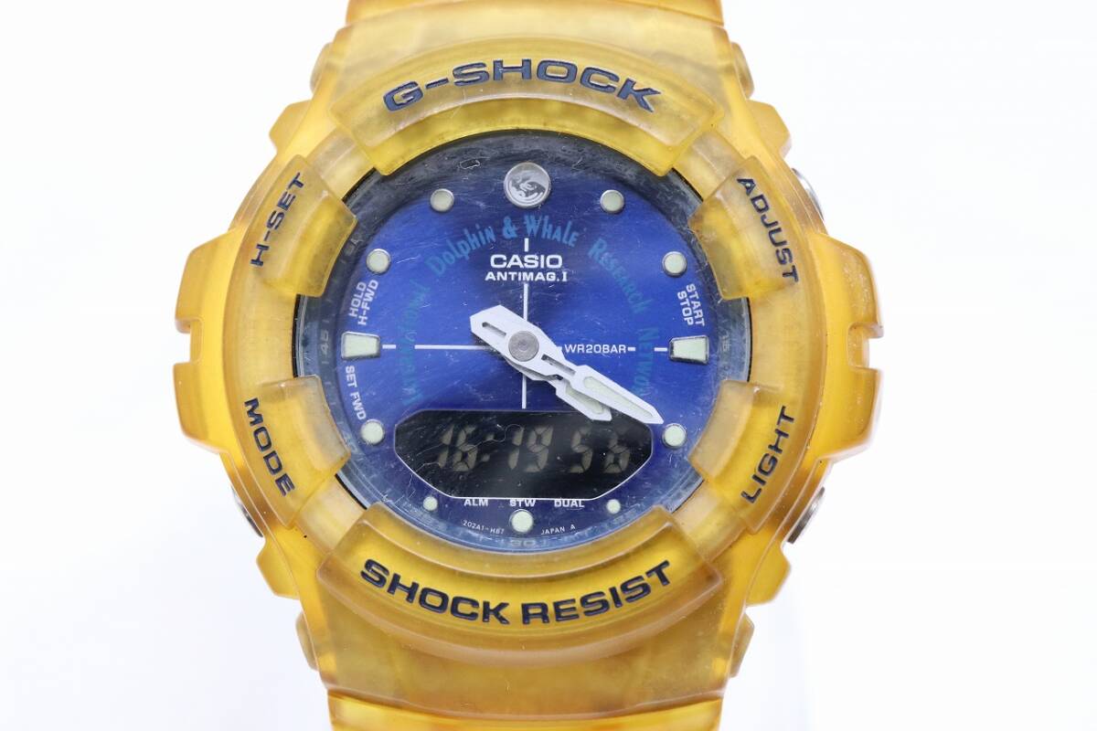 【W144-23】動作品 電池交換済 CASIO G-SHOCK カシオ ジーショック デジアナ 腕時計 G-100K メンズ【送料全国一律380円】_画像3