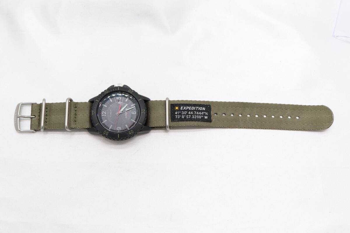 【W144-27】動作品 電池交換済 TIMEX EXPEDITION タイメックス エクスペディション ソーラー 腕時計 メンズ【送料全国一律185円】_画像6