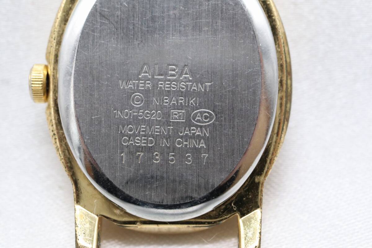 【W144-52】動作品 電池交換済 SEIKO ALBA セイコー アルバ となりのトトロ 腕時計 フェイスのみ 1N01-5G20 レディース【送料全国一律185円_画像7