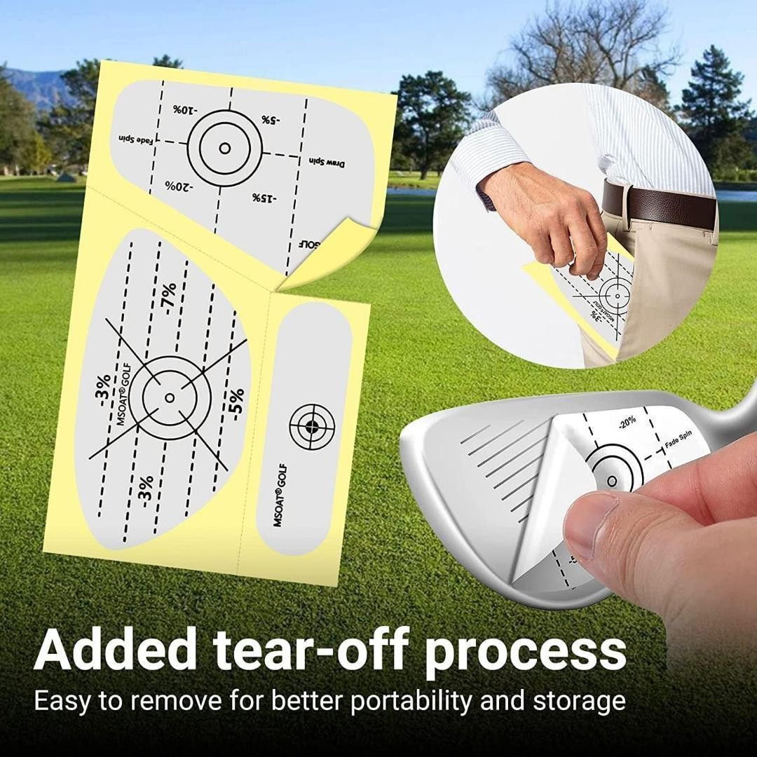 MSOAT ゴルフショット マーカー ゴルフ練習用品 ショットセンサー ラベル