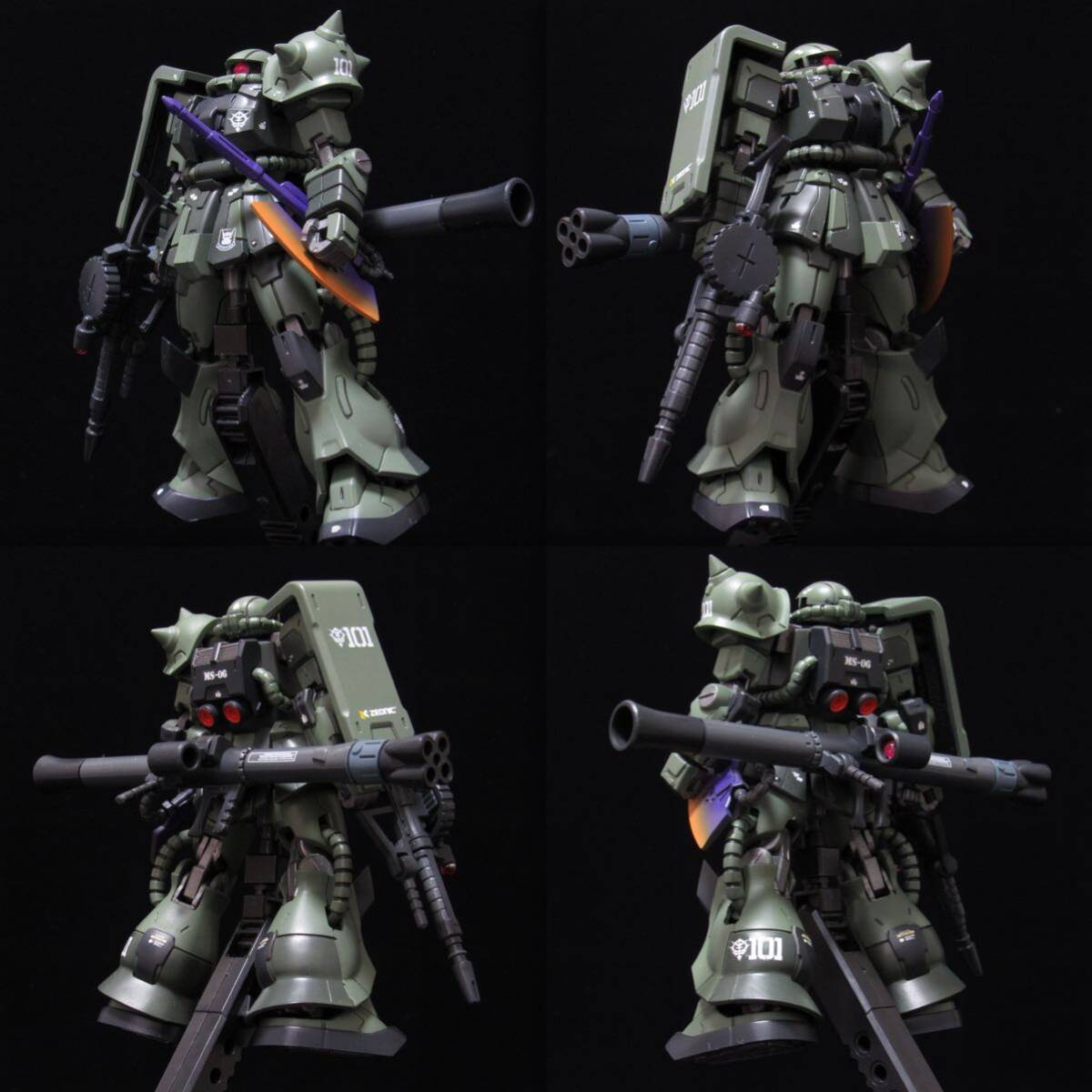 機動戦士ガンダム カプセルアクション 量産型ザクⅡ ファルメル隊 デニム機 塗装済み完成品 CAPSULE ACTION ガンプラ ガシャポン ザクⅡ_画像3