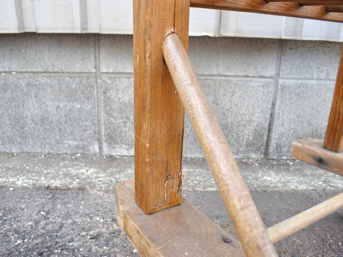  antique wood beige The Cars rack bread beige ka Lee storage early american in dust real Vintage Cart 