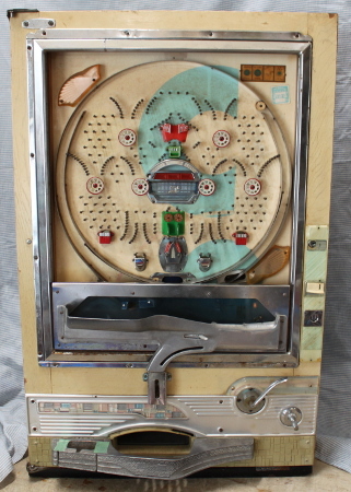  Showa Retro [ hand strike . pachinko * manually operated pachinko ] law . temple ( west ./ sophia ) Junk less person machine exhibition for materials for part removing for 