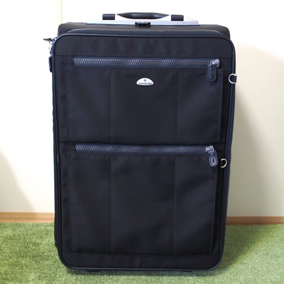 SAMSONITE Samsonite suitcase trunk travel Carry 66 nylon ACE Ace black black 