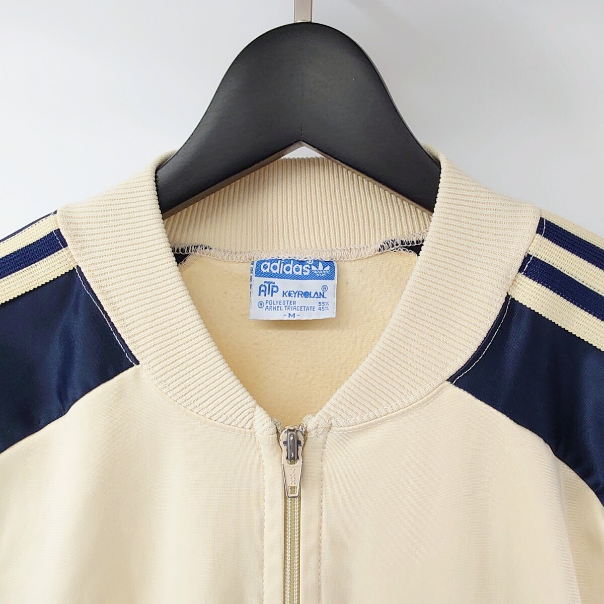 adidas Adidas Vintage ATP джерси крем темно-синий M 80s 90s America производства USA производства жакет KEYROLAN Vintage 