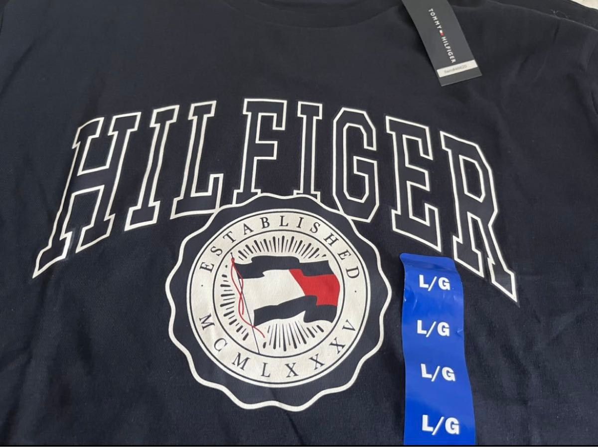 新品 トミーヒルフィガー TOMMY HILFIGER　メンズ　Tシャツ L 紺2