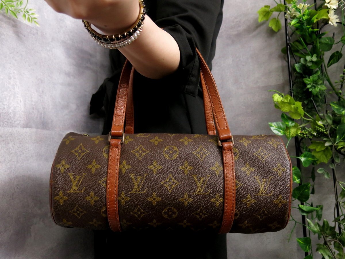 ●美品●LOUIS VUITTON ルイ・ヴィトン●モノグラム●パピヨン30●M51365●トアル地●ハンド バッグ●ブラウン系●ヴィンテージ●Js46371の画像1