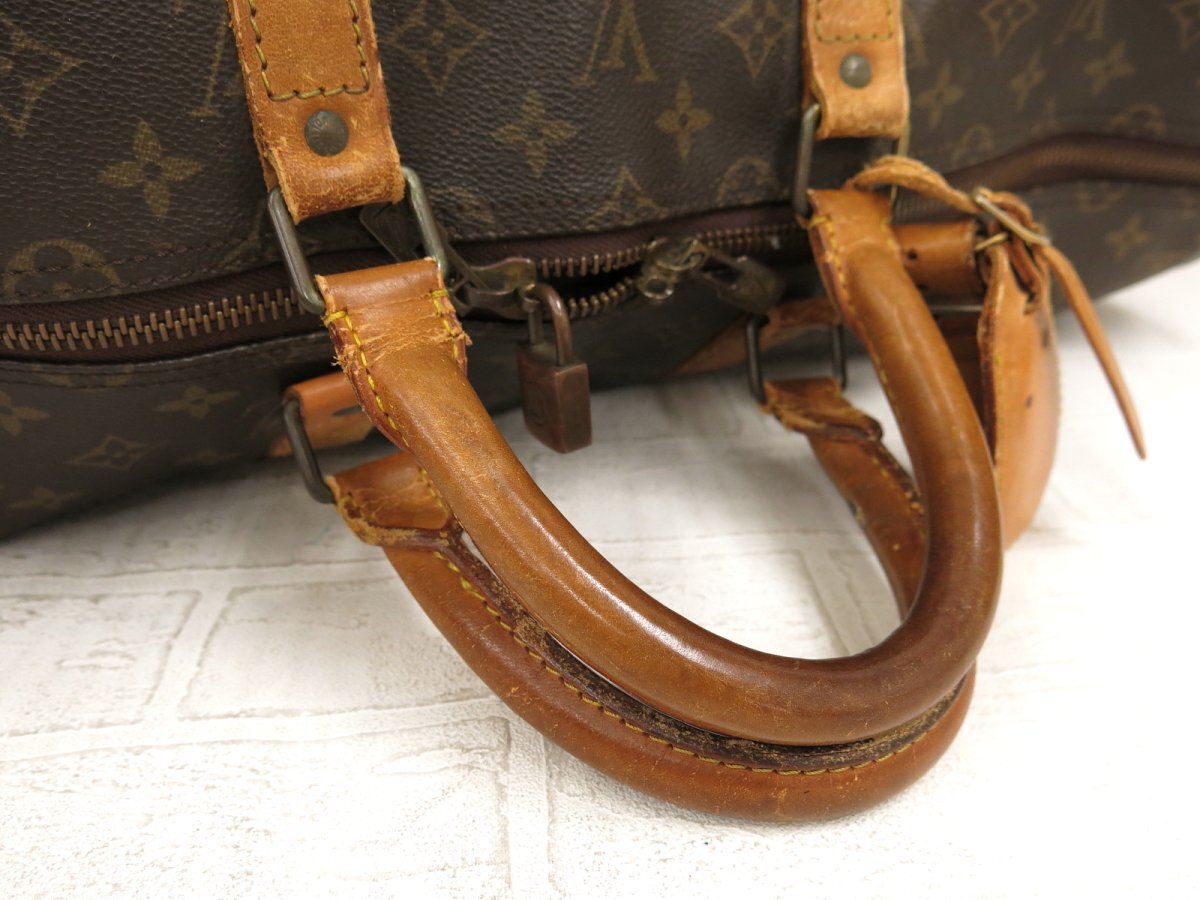 ◆LOUIS VUITTON ルイ・ヴィトン◆モノグラム スピーディ◆トアル地 カーフ レザー 本革◆ボストン バッグ◆ブラウン G金具◆A4966の画像3